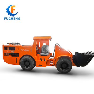 FUCHENG 0,6 m3 /0,75 yd3 Gelenk LHD Diesel unterirdischer Bergbaulader für den Bergbau