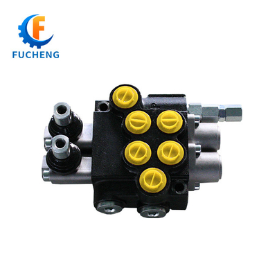 40 lpm 6 Banks Joystick Hydraulische Monoblock-Steuerventile für Frontlader und Traktoren Fucheng