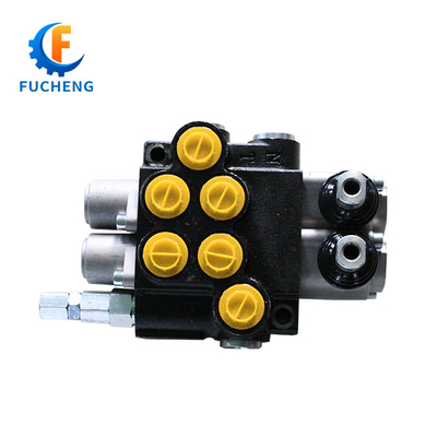 40 lpm 6 Banks Joystick Hydraulische Monoblock-Steuerventile für Frontlader und Traktoren Fucheng