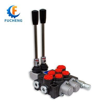40 lpm 6 Banks Joystick Hydraulische Monoblock-Steuerventile für Frontlader und Traktoren Fucheng