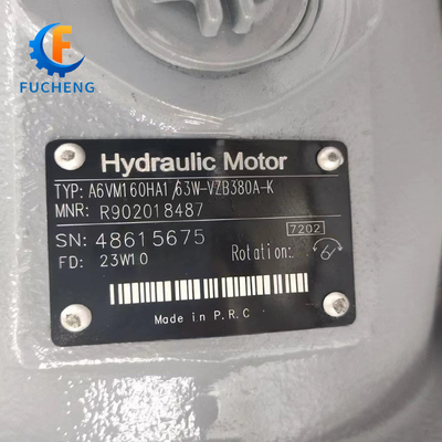 Anforderung des Kunden A6VM Serie 160cm3 Axialkolbenvariablen Motor mit 1